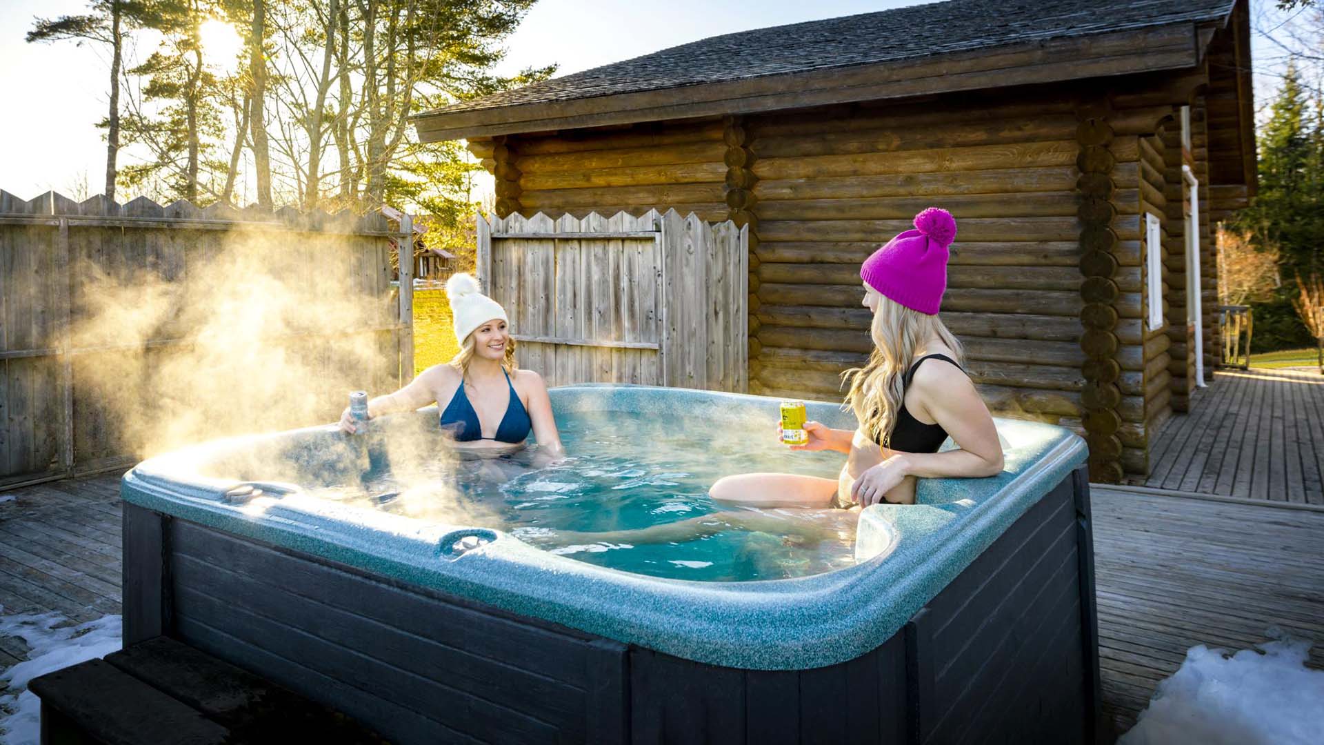 Winter Cold Plunge Cabin Retreat is Warmly Received by All