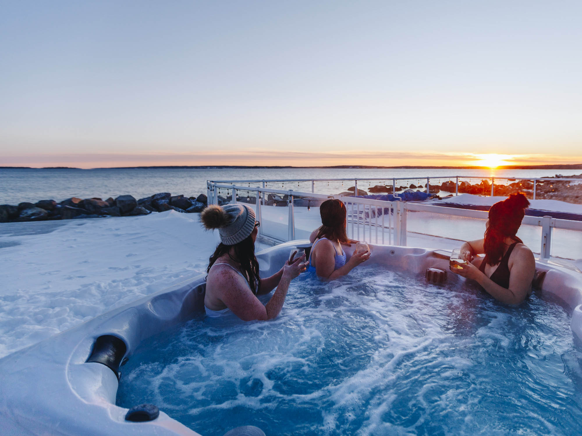 Nova Scotia Winter Getaways with an Outdoor Hot Tub