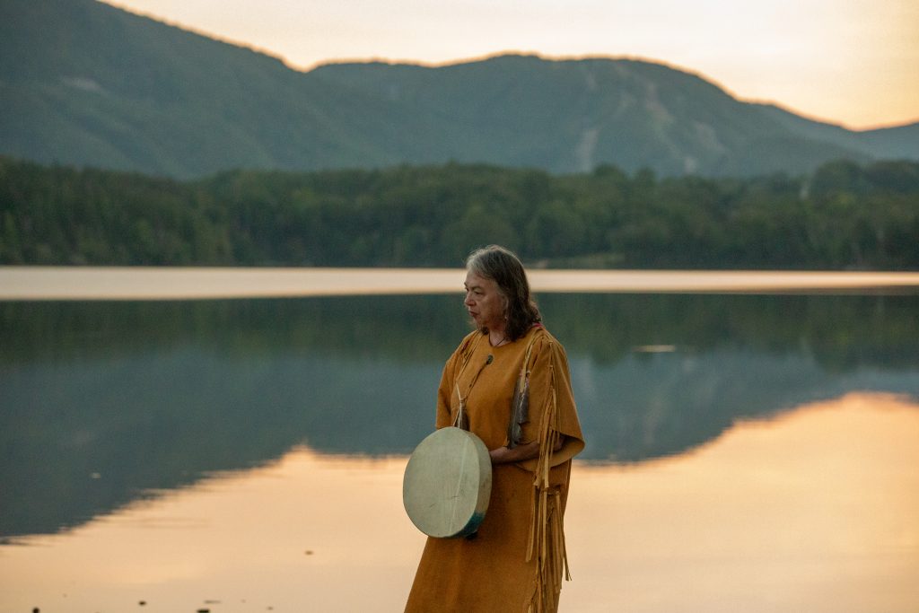Grandmother Moon during a ceremony in Cape Breton, Nova Scotia