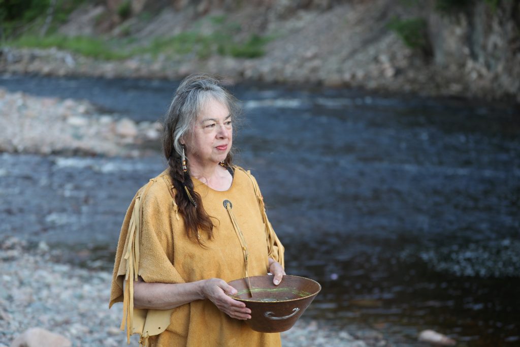Grandmother Moon during a ceremony in Cape Breton, Nova Scotia