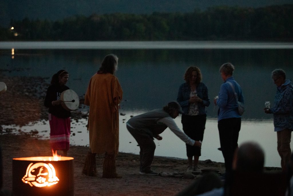 Grandmother Moon during a ceremony in Cape Breton, Nova Scotia