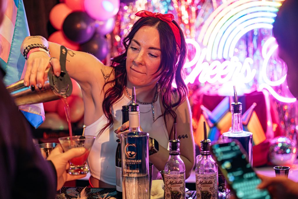 A bartender pour a drink at the Imbibe: A Cocktail Event in Halifax, Nova Scotia