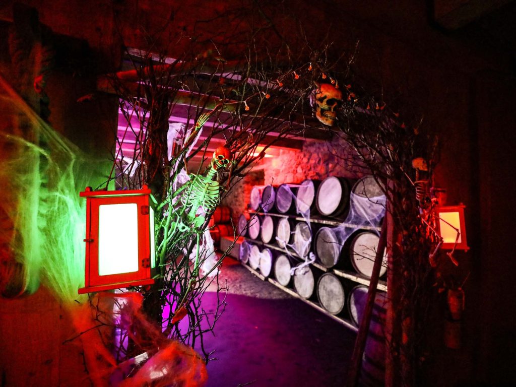 Sinister Soirée event held at the fortress of Louisbourg National Historic Site each October in Cape Breton, Nova Scotia.