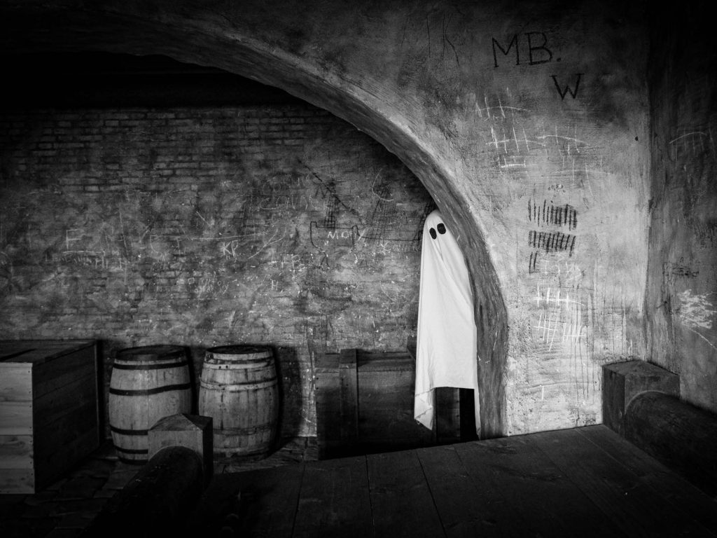 Sinister Soirée event held at the fortress of Louisbourg National Historic Site each October in Cape Breton, Nova Scotia.