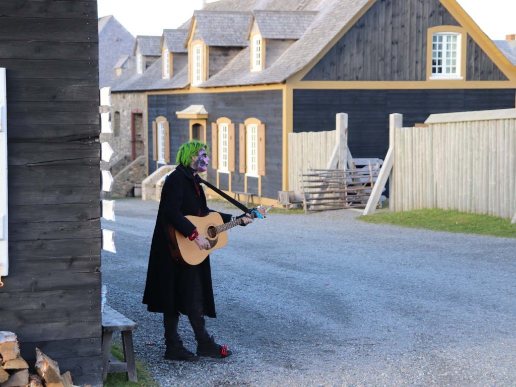 Sinister Soirée event held at the fortress of Louisbourg National Historic Site each October in Cape Breton, Nova Scotia.