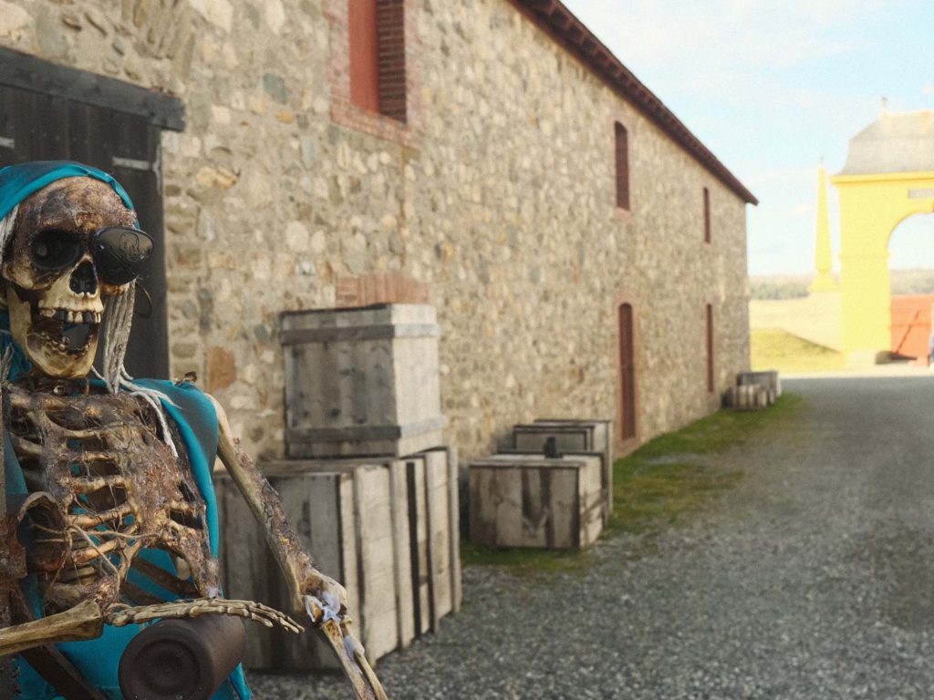 Sinister Soirée event held at the fortress of Louisbourg National Historic Site each October in Cape Breton, Nova Scotia.