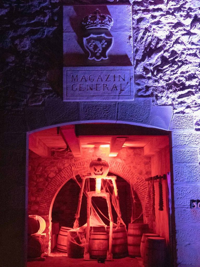 Sinister Soirée event held at the fortress of Louisbourg National Historic Site each October in Cape Breton, Nova Scotia.