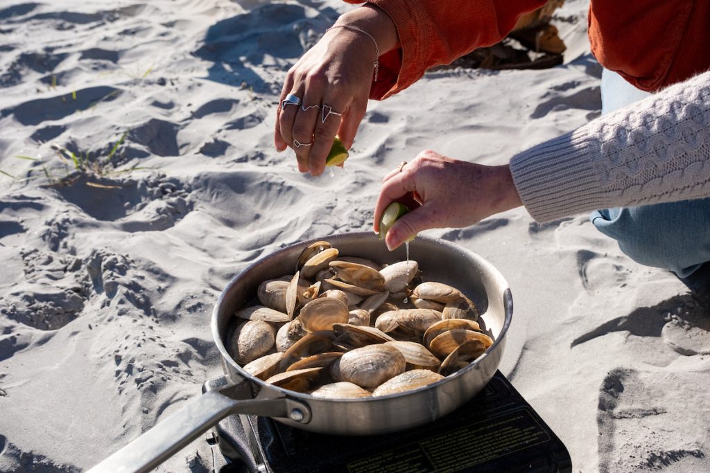 Beachfront Stay & Clam Digging