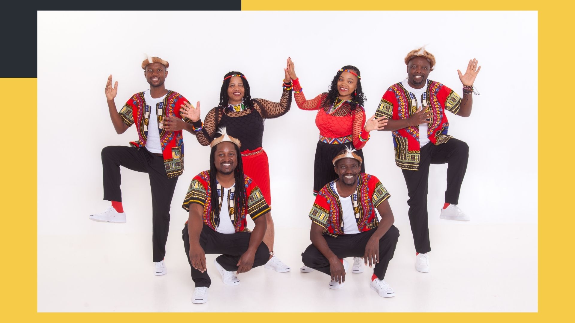 A promotional poster for Black Umfolosi International at the Chester Playhouse in Nova Scotia