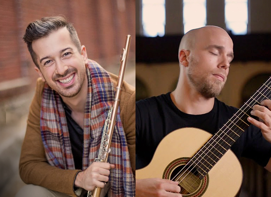 A promotional poster for Christian Paquette & Steve Cowan performing in Halifax Nova Scotia
