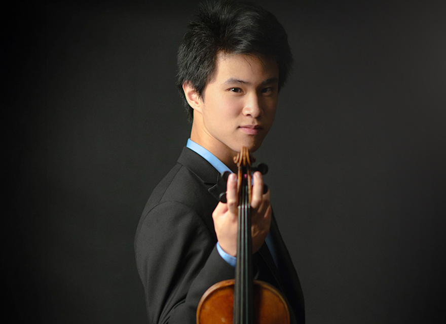 A promotional poster for Kevin Zhu: Paganini’s "24 Caprices for Solo Violin" performing in Halifax Nova Scotia