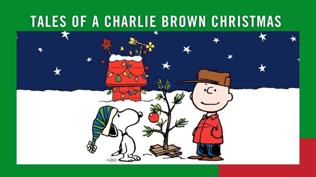 A promotional poster for Tales of a Charlie Brown Christmas ft. JA Granelli Trio being held at the Chester Playhouse in Nova Scotia