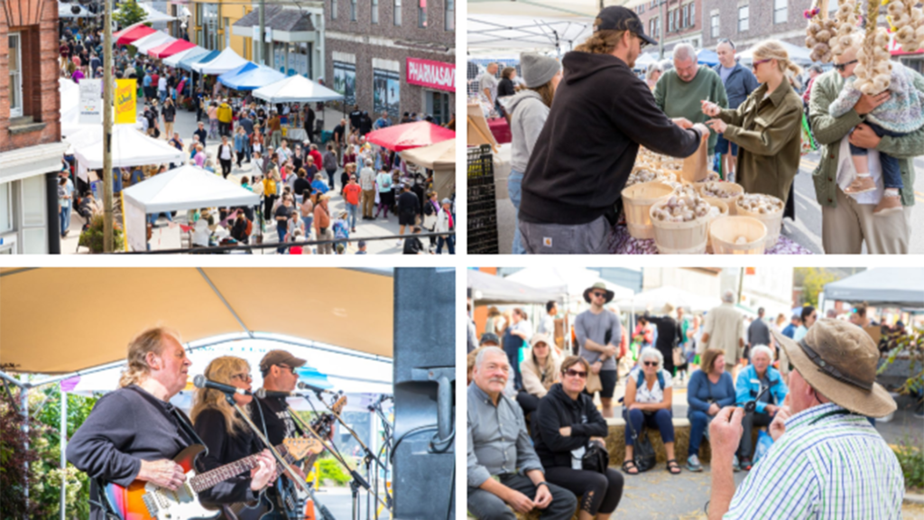 A collection of photos promoting the Windsor Garlic Fest on September 13 in Downtown Windsor Nova Scotia