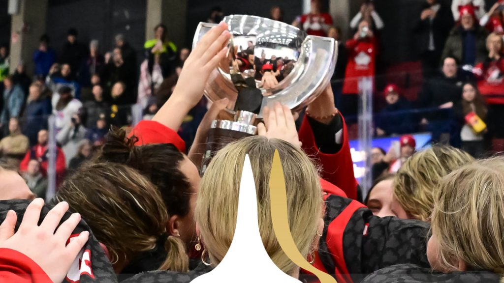 A promotional poster for 2026 IIHF U18 Women’s World Championship happening in Sydney, Nova Scotia