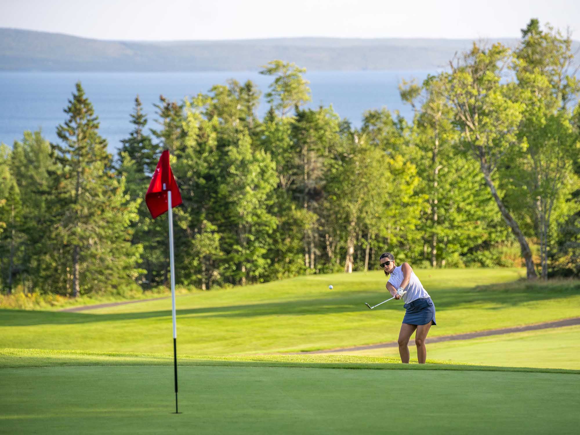 Bell Bay Golf Club in Baddeck, Cape Breton Island, Nova Scotia