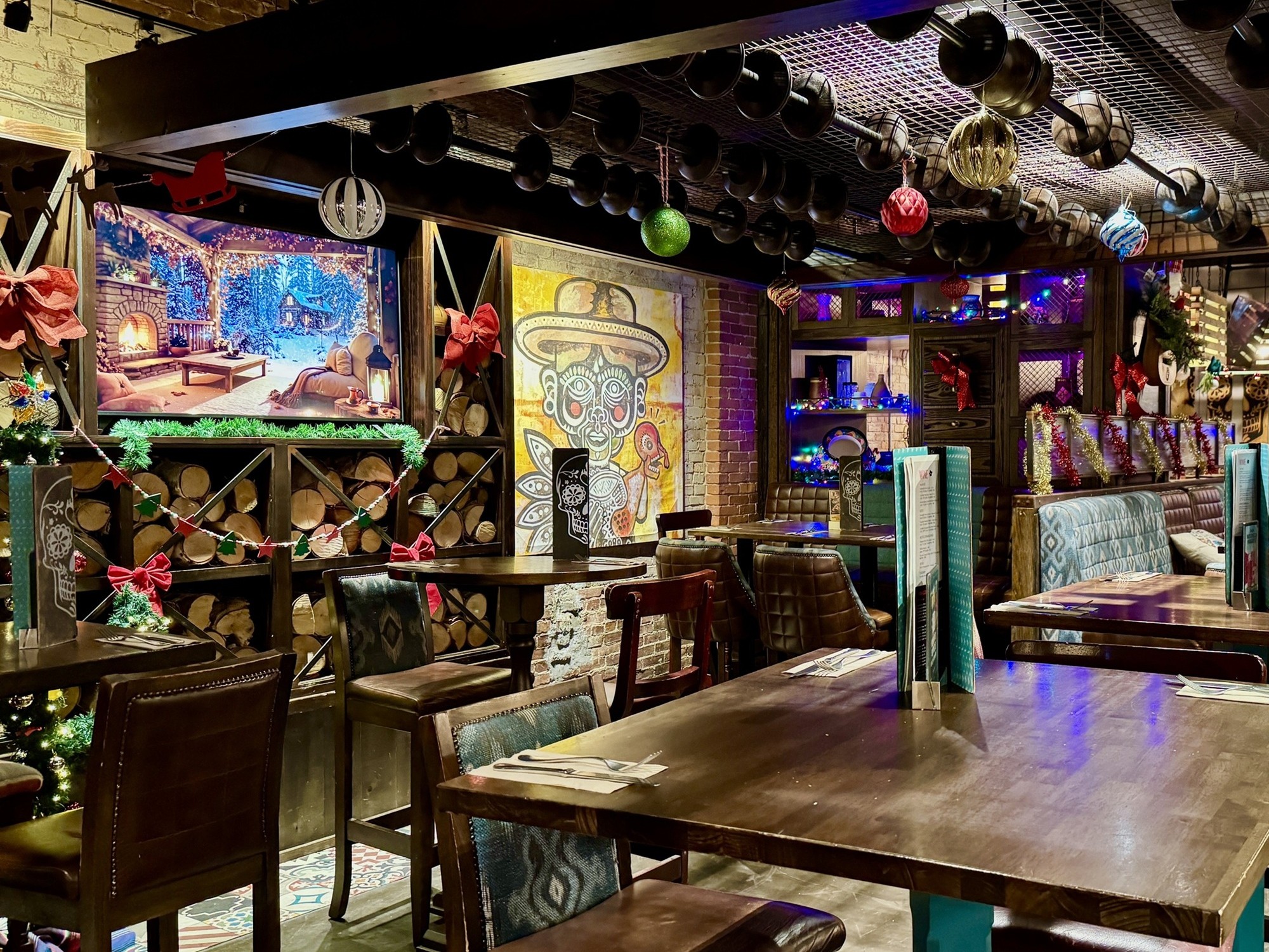 Holiday Decor at Antojo in Halifax, Nova Scotia