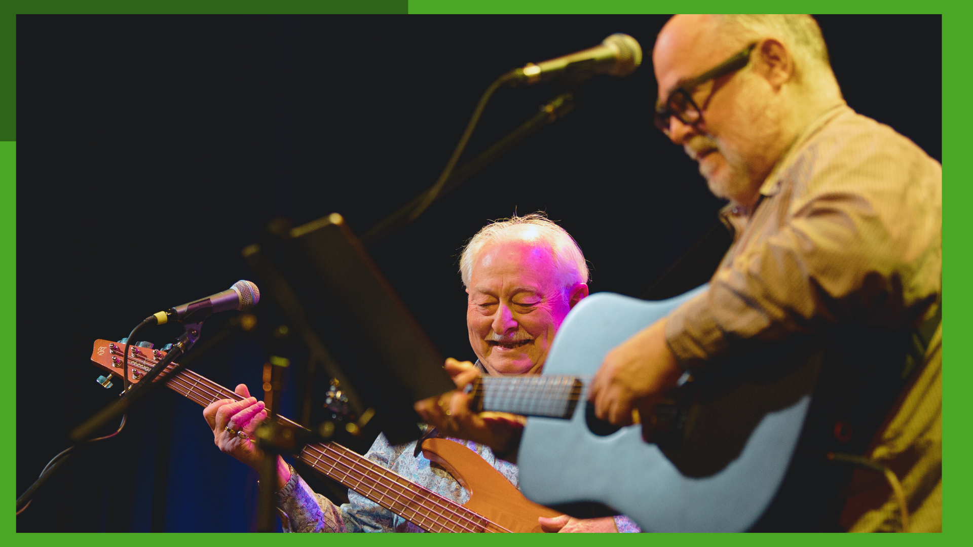 A promotional poster for Evans and Doherty playing at the Chester Playhouse in Nova Scotia