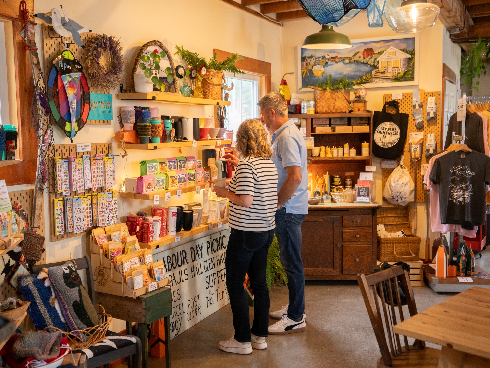 Couple browsing at a shop