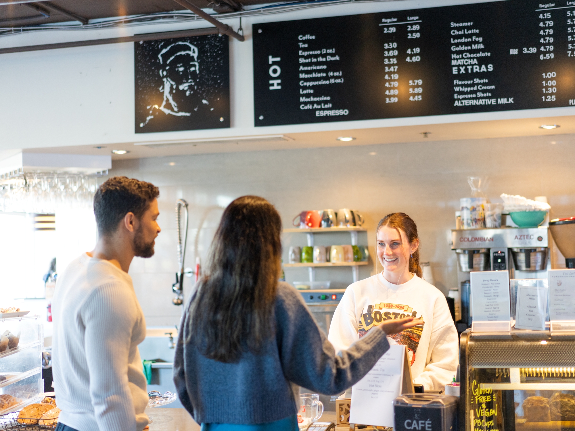 People ordering coffee