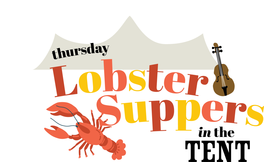 A promotional poster for Thursday Night Lobster Suppers at White Point Beach Resort in Nova Scotia