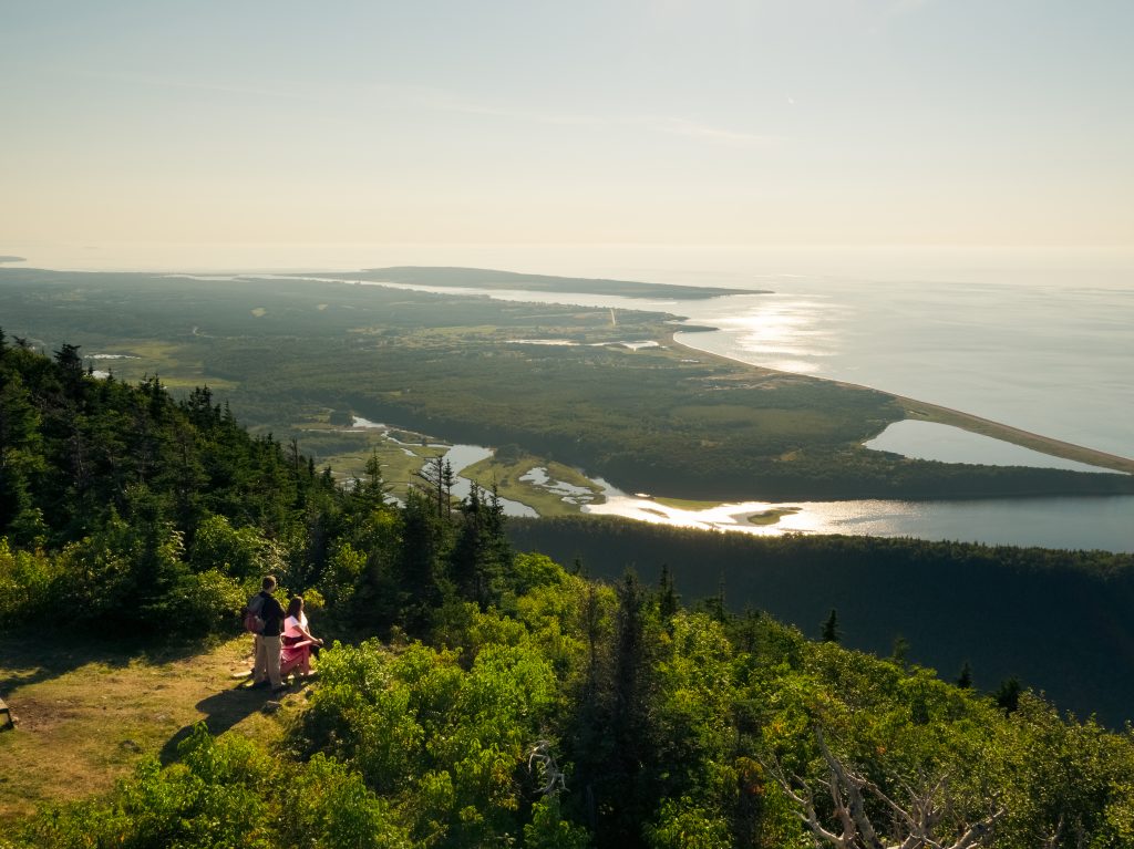 An aerial view of the Acadian Trail, Celtic Colours Guided Hike: Acadian Trail, Cape Breton Highlands National Park, Nova Scotia