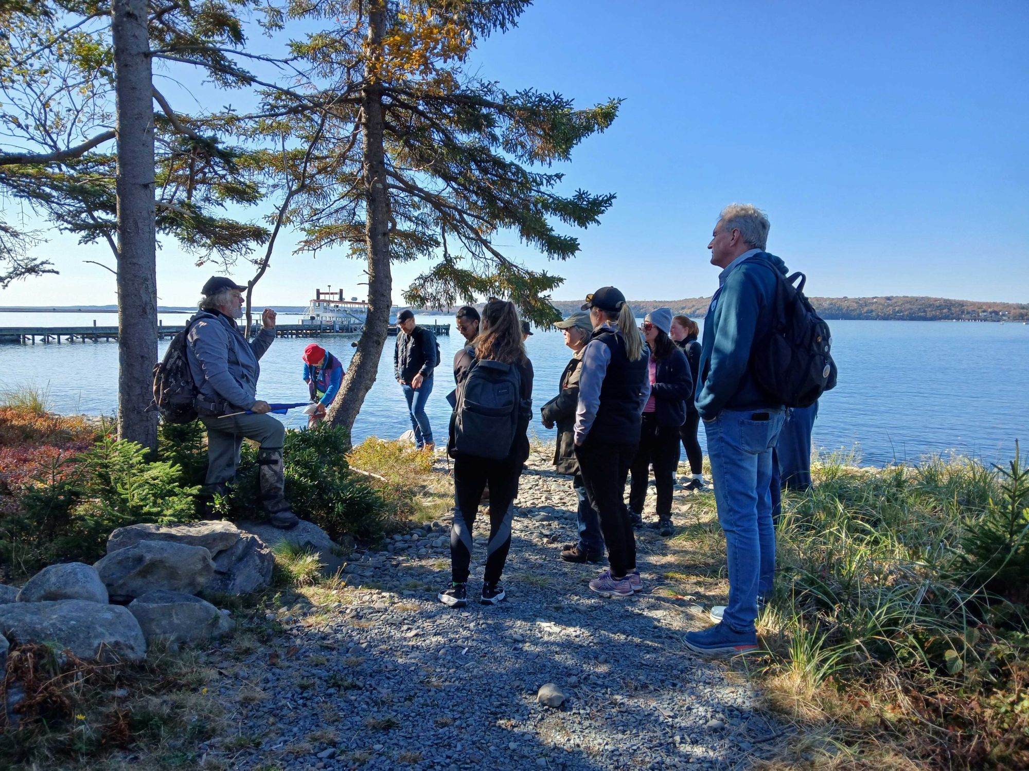 Participants on a nature tour on McNabs Island