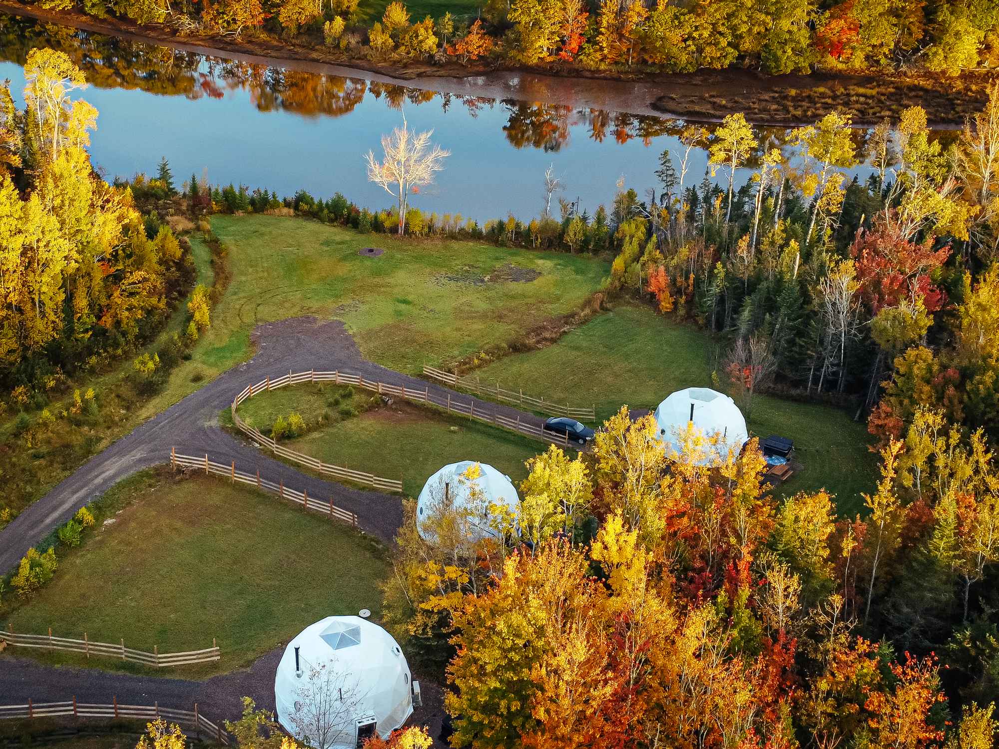 Wallace River Ranch Domes Fall
