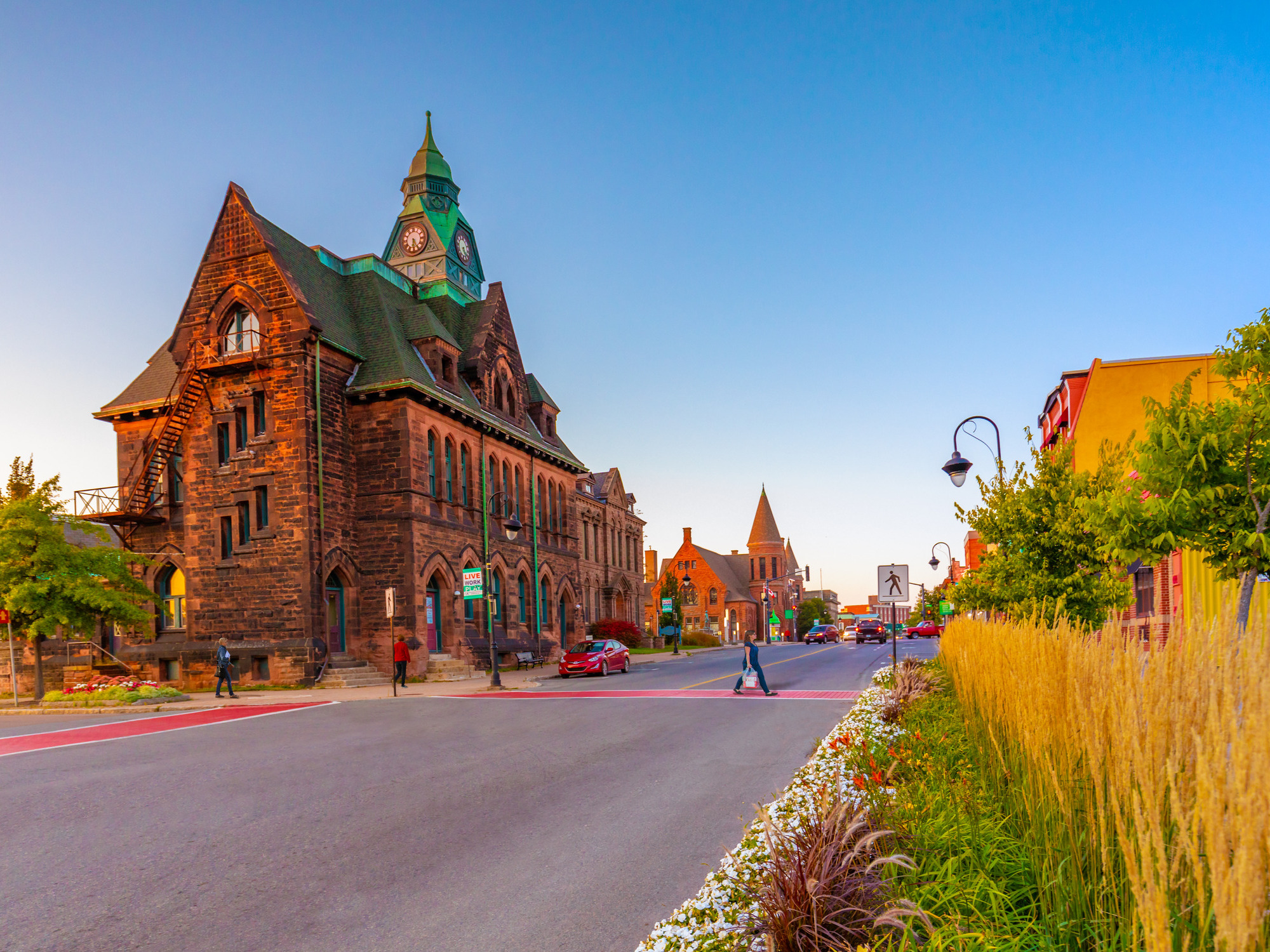 Downtown amherst during fall