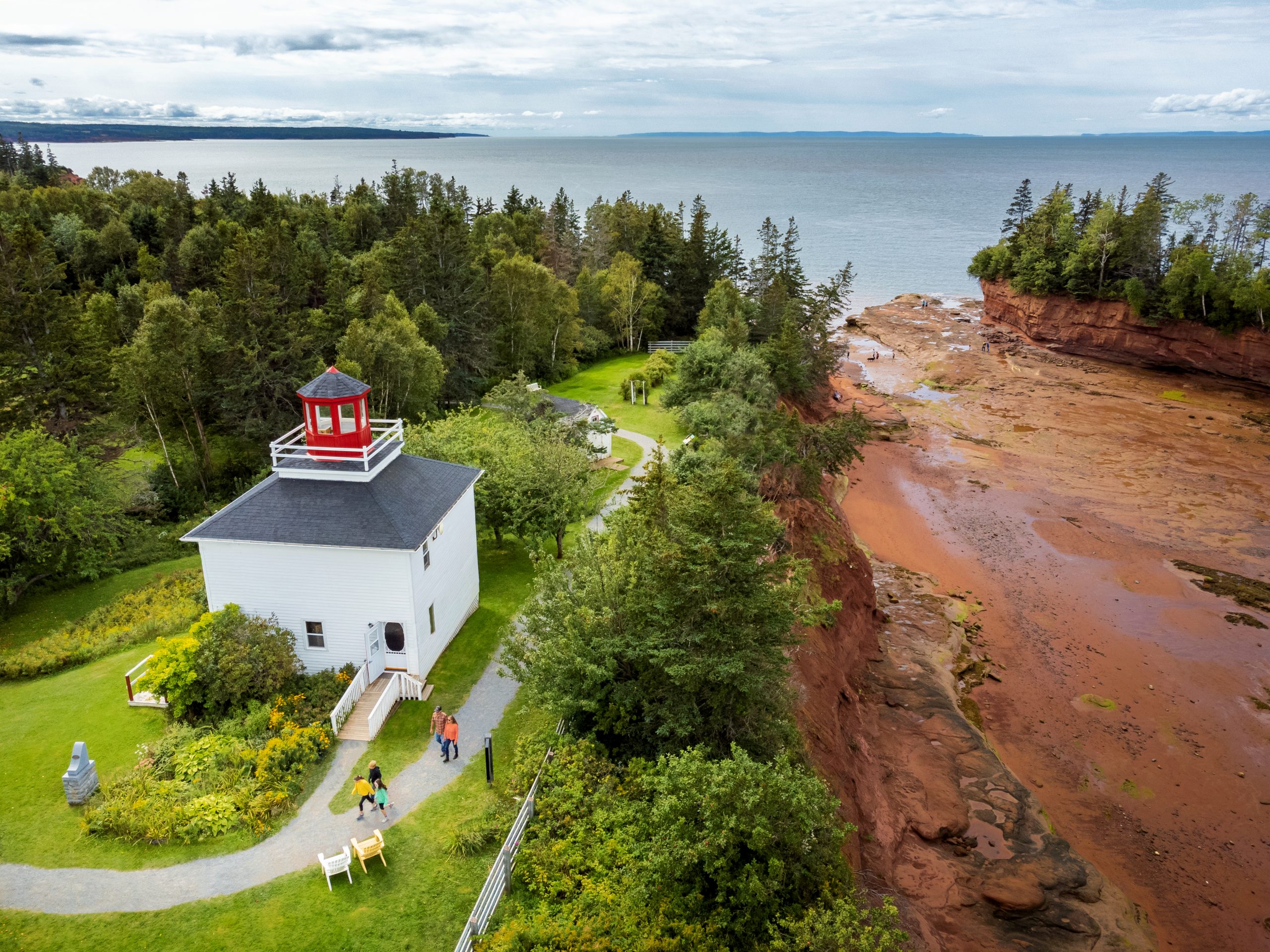 Burntcoat Head park from a drone view