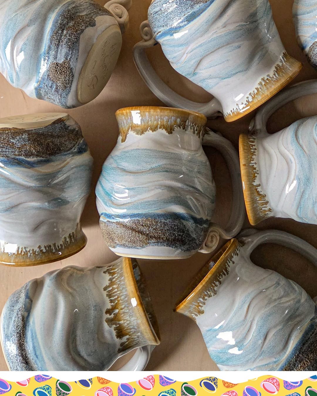 Nova Scotia Pottery Market in Mahone Bay, Nova Scotia.