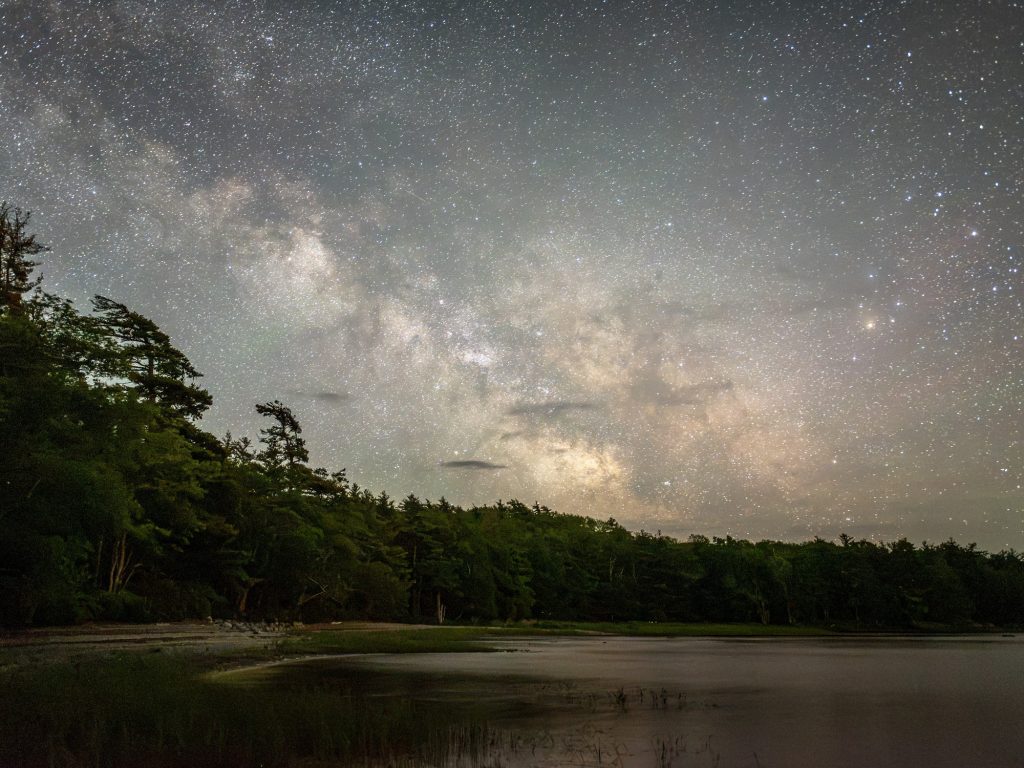 Dark skies at Kejimkujik National Park & National Historic Site in Nova Scotia